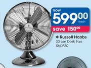 Rusell Hobbs 30cm Desk Fan RHDF30