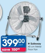 Safeway 40cm Metal Floor Fan