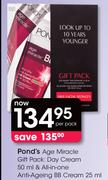 Pond's Age Miracle Gift Pack: Day Cream-50ml & All In One Anti Ageing BB Cream-25ml Per Pack