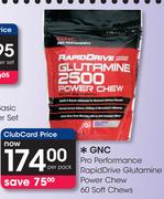 GNC Pro Performance Rapid Drive Glutamine Power Chew 60 Soft Chews-Per Pack