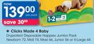 Clicks Made 4 Baby Dry Protect Disposable Nappies Jumbo Pack-Per Pack