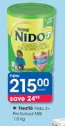 Nestle Nido 3+ Pre School Milk-1.8Kg Each