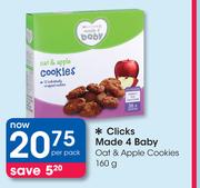 Clicks Made 4 Baby Oat & Apple Cookies-160g Per Pack