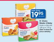 Clicks Made 4 Baby Rusks Or Biscuits-140g Or 170g Per Pack