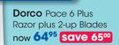 Dorco Pace 6 Plus Razor Plus 2 Up Blades-Per Pack