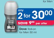 Dove Roll On For Men-3 x 120ml