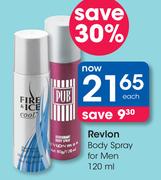 Revlon Body Spray For Men-120ml Each