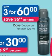 Dove Deodorant For Men-3 x 120ml