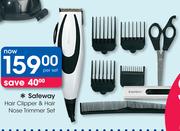 Safeway Hair Clipper & Hair Nose Trimmer Set-Per Set