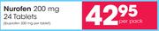 Nurofen 200 mg 24 tablets-Per Pack