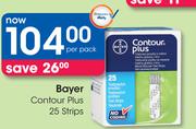 Bayer Contour Plus 25 Strips-Per Pack