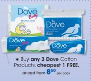 Dove Cotton Products-Per Pack