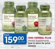GNC Herbal Plus Herbal Supplements-Per Pack