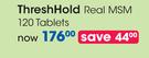 ThreshHold Real MSM 120 Tablets-Per Pack