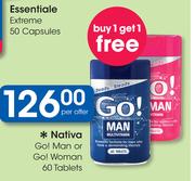 Nativa Go! Man Or Go! Woman 60 Tablets
