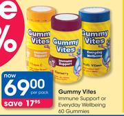 Gummy Vites Immune Support Or Everyday Wellbeing 60 Gummies-Per Pack