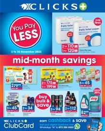 Clicks : Mid-Month Savings (03 November - 16 November 2023)