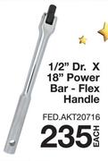 Tomihawk 1/2" Dr x 18" Power Bar-Flex Handle-Each