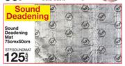 Sound Deadening Mat 75x50cm-Each