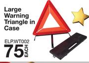 Large Warning Triangle In Case