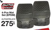 Auto Kraft 4 Pcs Mat Set(EPDM)-Per Set