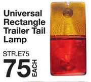 Universal Rectangle Trailer Tail Lamp-Each