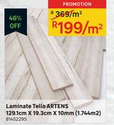 Artens Tello Laminate (1.744Sqm) -129.1cm x 19.3cm x 10mm Per Sqm