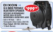 Dixon 6.5" Portable Bluetooth Speaker X-6