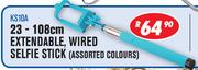 23-108Cm Extendable Wired Selfie Stick KS10A