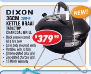 Dixon 36Cm Kettle Braai Table Top Charcoal Grill 22014N