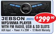 Jebson MP3/WMA Player With FM Radio, USB & SD Slots JB5631U