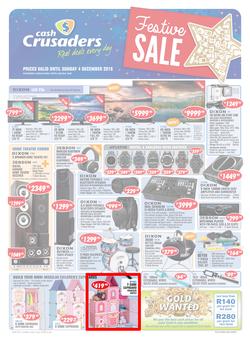 Cash Crusaders : Festive Sale (12 Nov - 4 Dec 2016), page 1
