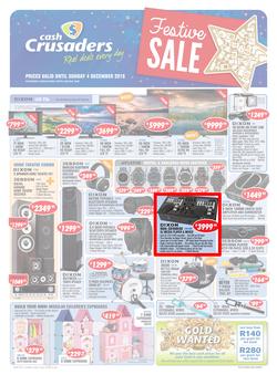 Cash Crusaders : Festive Sale (12 Nov - 4 Dec 2016), page 1