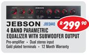 Jebson 4 Band Parametric Equalizer With Subwoofer Output JBEQ440
