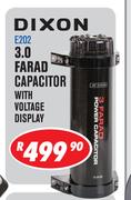 Dixon 3.0 Farad Capacitor With Voltage Display E202