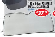 Foldable Metallic Sunshade LX-F105-130 x 60cm