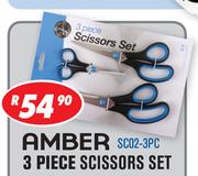 Amber 3 Piece Scissors Set SC02-3PC