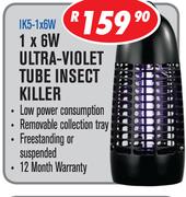 1 x 6W Ultra Violet Tube Insect Killer IK5-1x6W