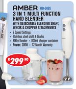 Amber 3 In 1 Multi Function Hand Blender HB-608S