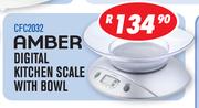 Amber Digital Kitchen Scale With Bowl CFC2032