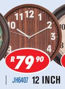 12 Inch Wall Clock JH6407