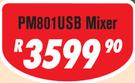 Dixon 8 Channel Stereo Table Top Mixer PM801USB