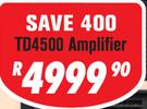 DXN Pro 2x700W Professional Power Amplifier With LCD Display TD4500