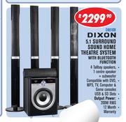 Dixon 5.1 Surround Sound Home Theatre System With Bluetooth Function