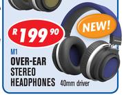 Jebson Over Ear Stereo Headphones 40mm Driver M1