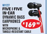 Five I Five In Ear Dynamic Bass Earphones With Microphone And Tangle Resistant Cable MI1227