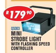 Mini Strobe Light With Flashing Speed Controller QS003