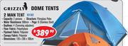 Grizzly 2 Man Dome Tent 101302