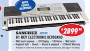Sanchez 61 Key Electronic Keyboard ARK2181