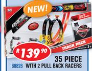 Racing Track 35 Piece With 2 Pull Back Racers 68826